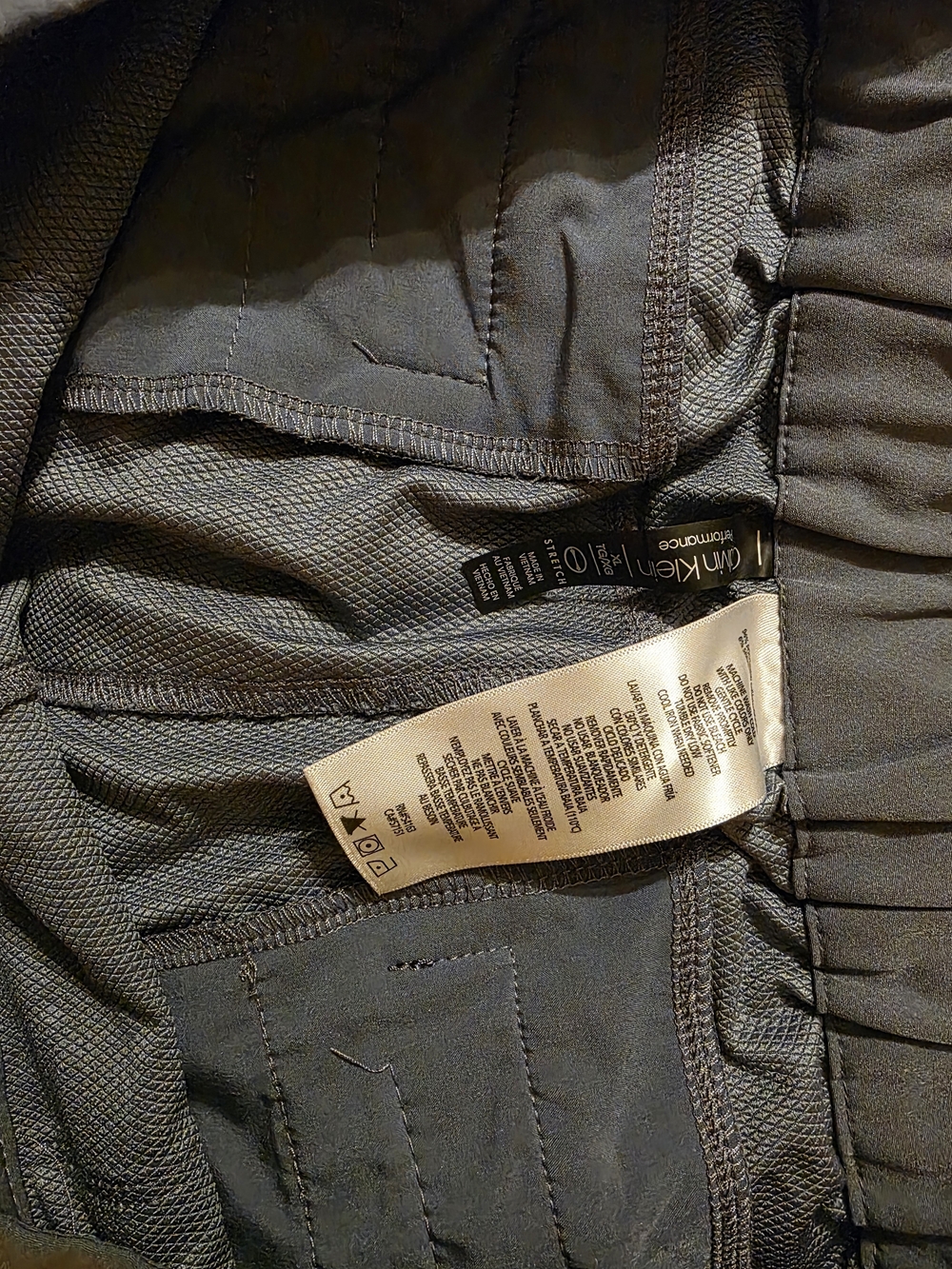 Calvin Klein Slate Blue Women's Athletic Shorts - Picture 3 of 3
